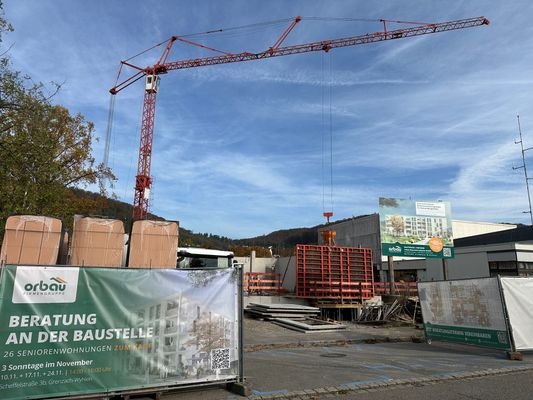 Blick auf die Baustelle