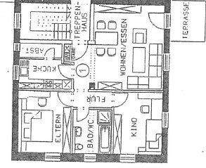 Grundriss der 3-Zimmer-Wohnung