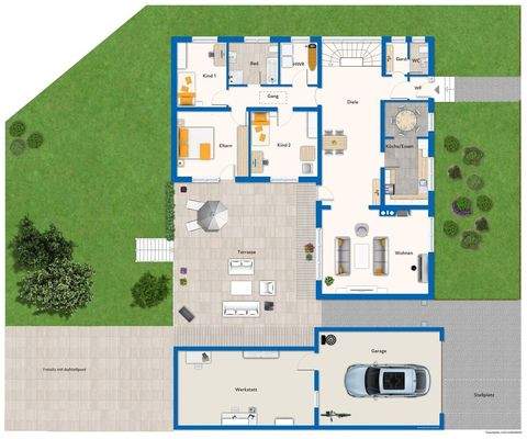 Grundriss vom Erdgeschoss