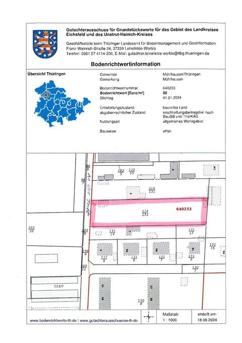 Mühlhausen Grundstücke, Mühlhausen Grundstück kaufen