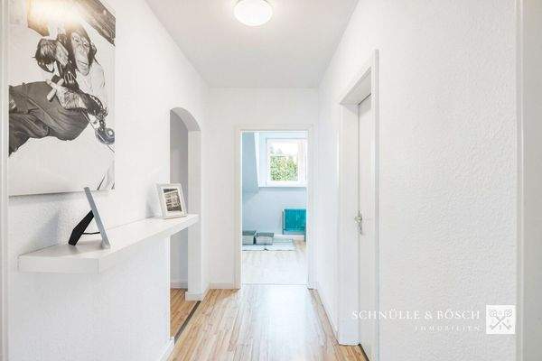 Separater Flur zum Schlafzimmer