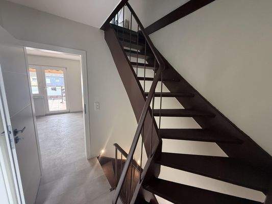 Treppe zum Dachgeschoss