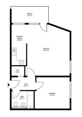 Grundriss WE 05 1.OG
