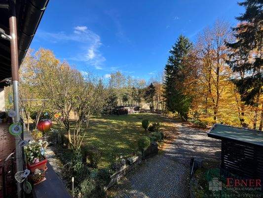 Grundstück vom Balkon aus