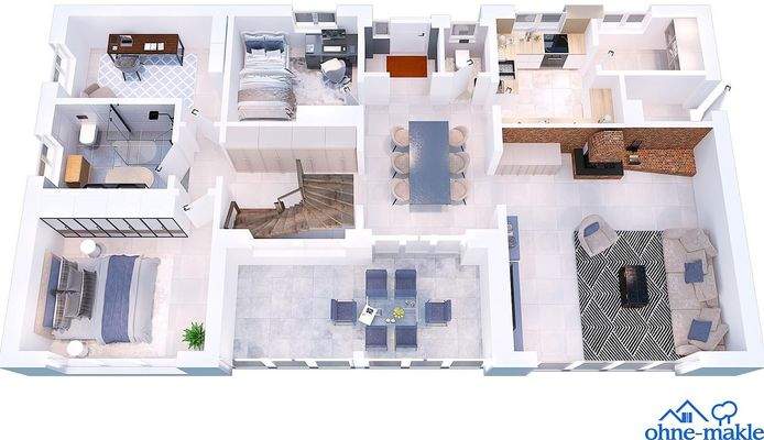 Erdgeschoss Haupthaus