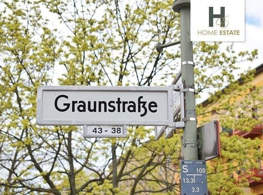 Graunstr. 5 Straßenschild