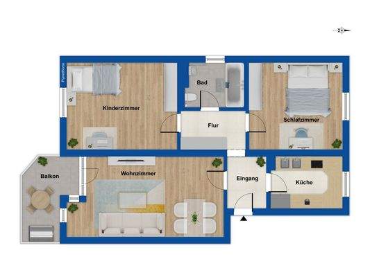 Grundriss 1. Obergeschoss