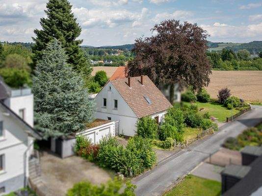 *Sicht auf Kornfeld*