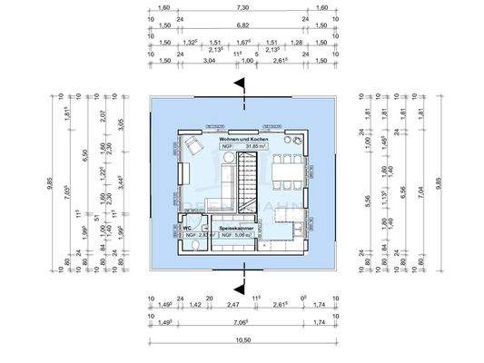 Grundriss Staffelgeschoss