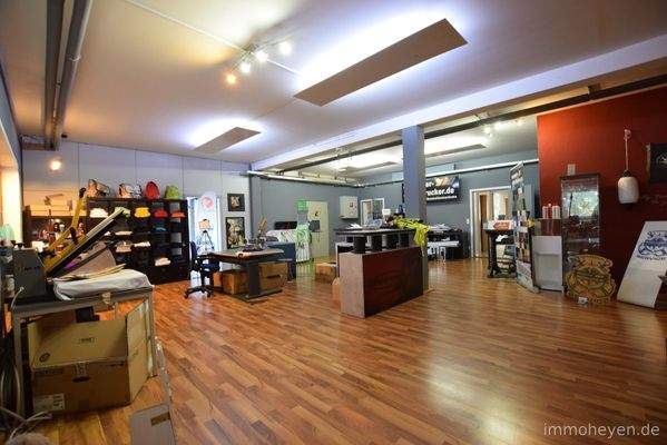 Arbeitsflächen im Obergeschoss