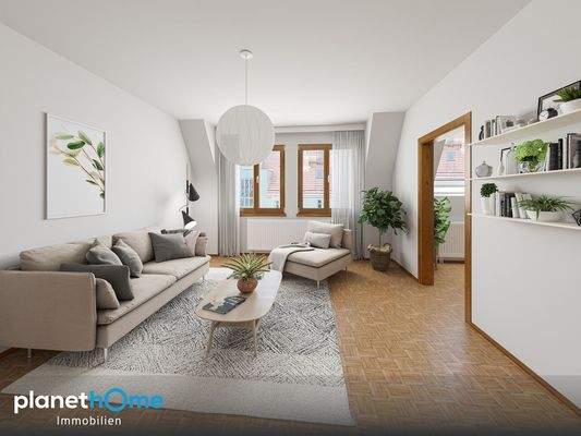 Sonnige 3-Zimmer DG-Wohnung