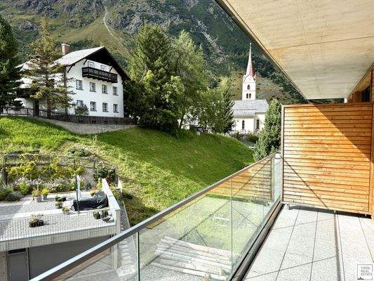 Ausblick Balkon West