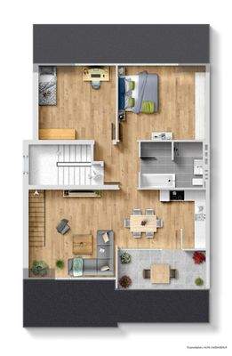 Grundriss EG Wohnbereich