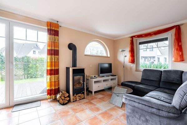 Wohnbereich mit Kamin