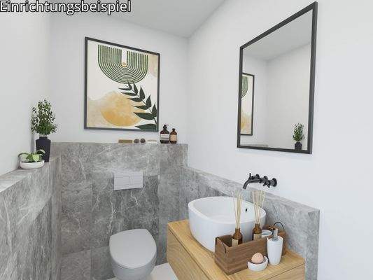 Gäste-WC - Einrichtungsbeisp.