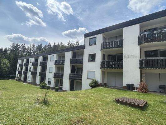 Blick auf die Ferienanlage