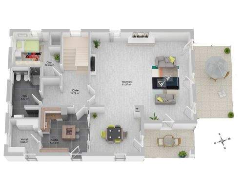 Erdgeschoss Hanglage