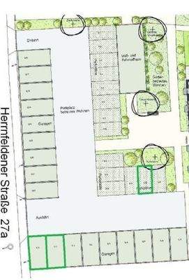 Garagen und Stellplätze Plan - Übersicht