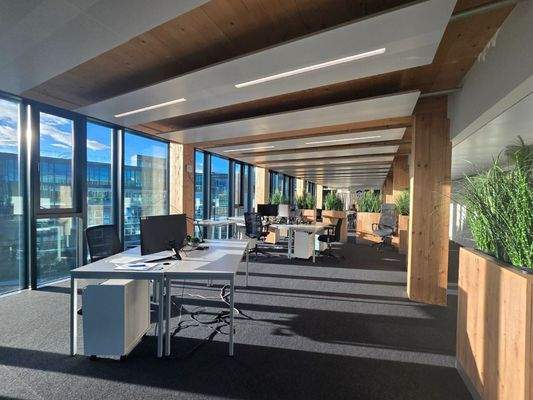 Helle und offene Bürofläche