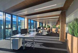 Helle und offene Bürofläche