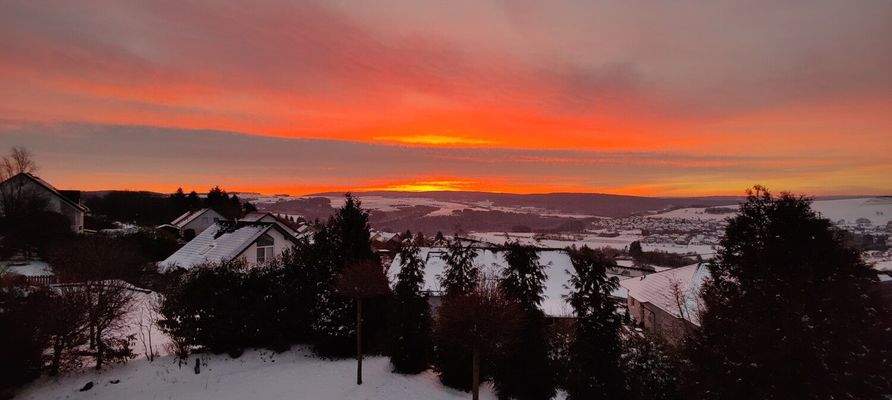 Sonnenuntergang im Winter