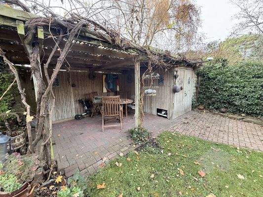 Gartenhaus mit Sitzecke