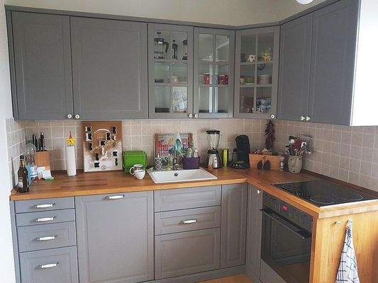 Küche eingerichtet (Vormieter)