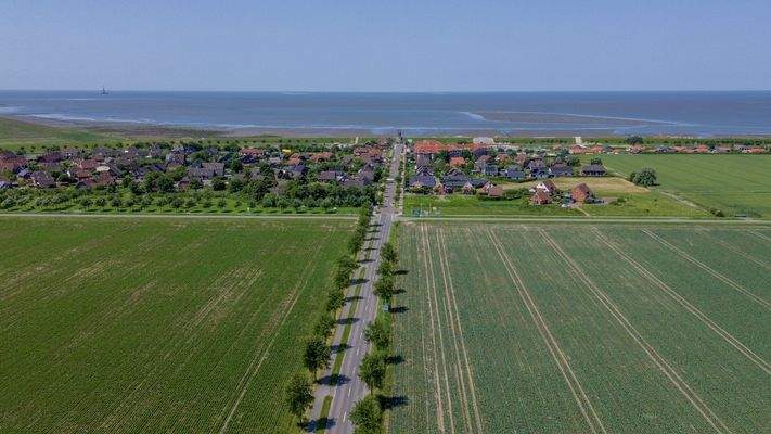 Lage an der Friedrichskooger-Spitze