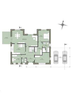 Grundriss EG Wohnhaus 