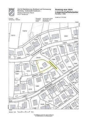 Lageplan Flur-Nr. 138/1