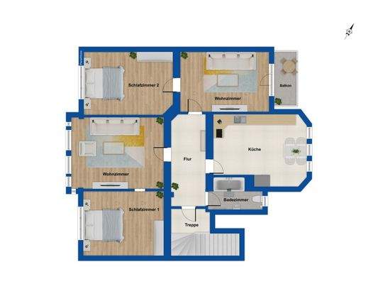 Grundriss 1. Obergeschoss