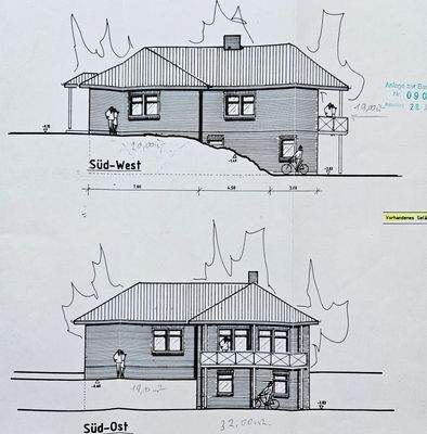 Ansicht Süd-Ost und Süd-West