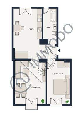 Grundriss Aronsstraße