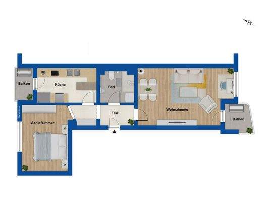 Grundriss 4. Obergeschoss