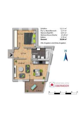 Grundriss Münchner Str. 1.OG