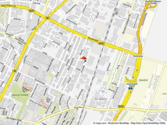 Geolyzer Kartenausschnitt