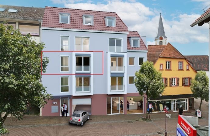 NEUBAU 06: Barrierefreie 3-Zimmerwohnung in wieslocher Altstadt