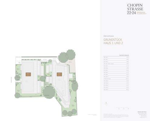 Übersicht Haus 1 und 2