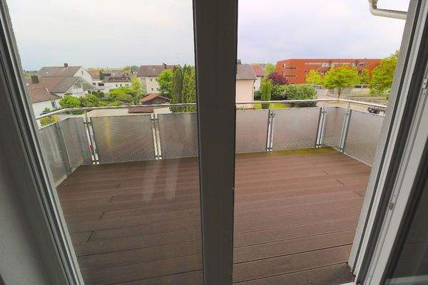 Blick über Balkon nach Süden