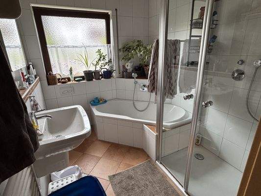 Bad mit Dusche, Wanne und WC