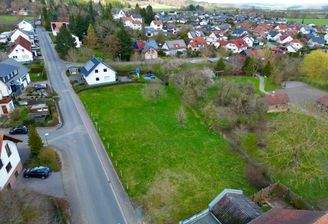 Blick auf das Grundstück