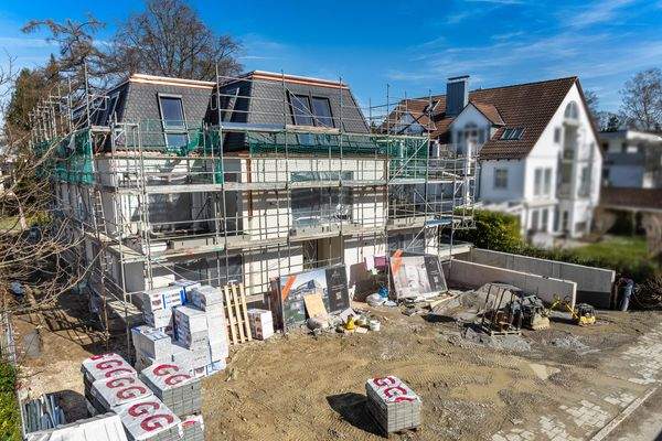 Baufortschritt im Rohbau