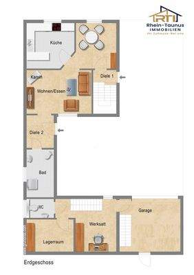 Grundrissbeispiel Erdgeschoss