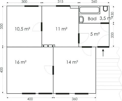 Schnitt Wohnung 3