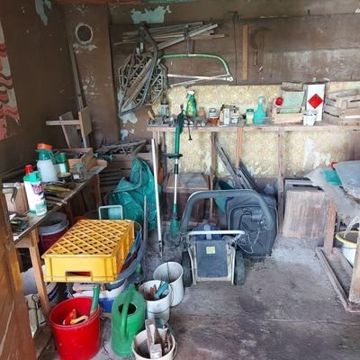 Geräteraum/Werkstatt im Schuppen