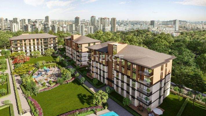 Spacious Apartments in Istanbul Basaksehir with Swimming Pool