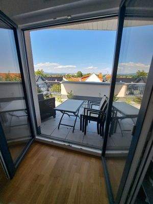 Blick aus dem Schlafzimmer