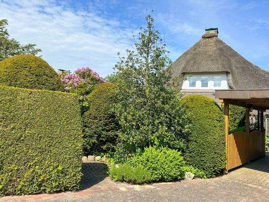 Einfahrt mit Carport