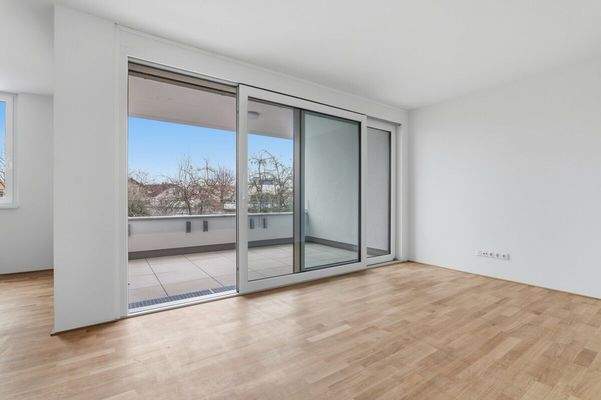 Blick auf die Terrasse