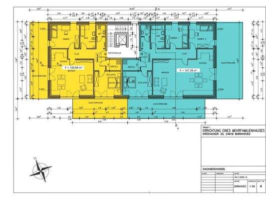Grundriss DG - Whg. 9 (gelb)